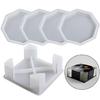 Multipurpose Lovely Octagonal Shaped Flexible Sturdy Silicone Mould Accessory for Crafting Coasters and Home Adornments