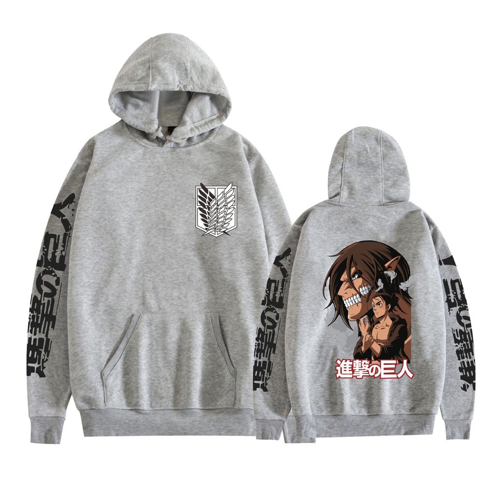Attack on Titan Mens Hoodie Sweatshirt CARTOON Hoodie Pullover Unisex Oversized Sweatshirt