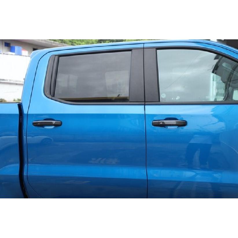 For + Chevy Silverado GMC Sierra Door Handle COVERS CARBON FIBER 4 Smart Key