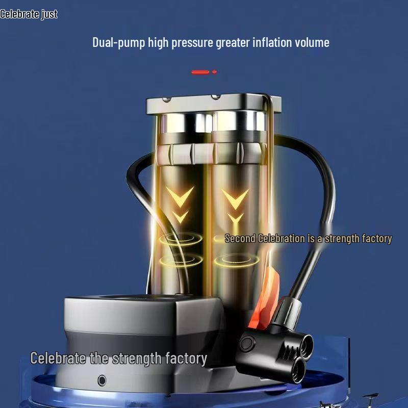 Multifunktionale elektrische Luftpumpe für Autos, Fahrräder & Motorräder