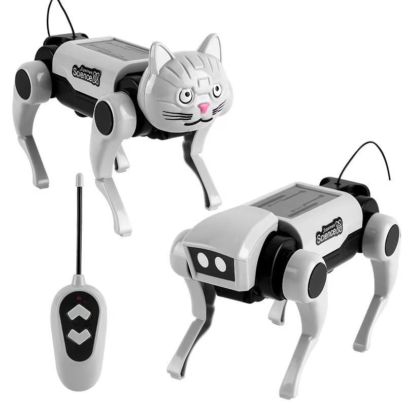 Remote Control Mechanical Dog and Cat Toy for Kids Electric Assembly Model  Children's toys