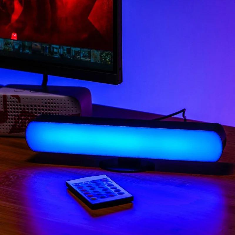 LED Light Strip Desktop Ambient Light Dimmable Remote Control Music Rhythm Light Living Room Bedroom Party Game Desktop Decor