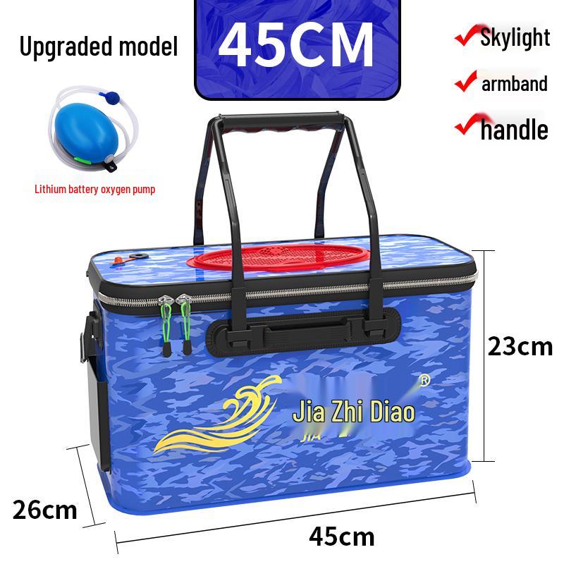 Multi-functional Foldable Fishing Bucket and Fish Protector