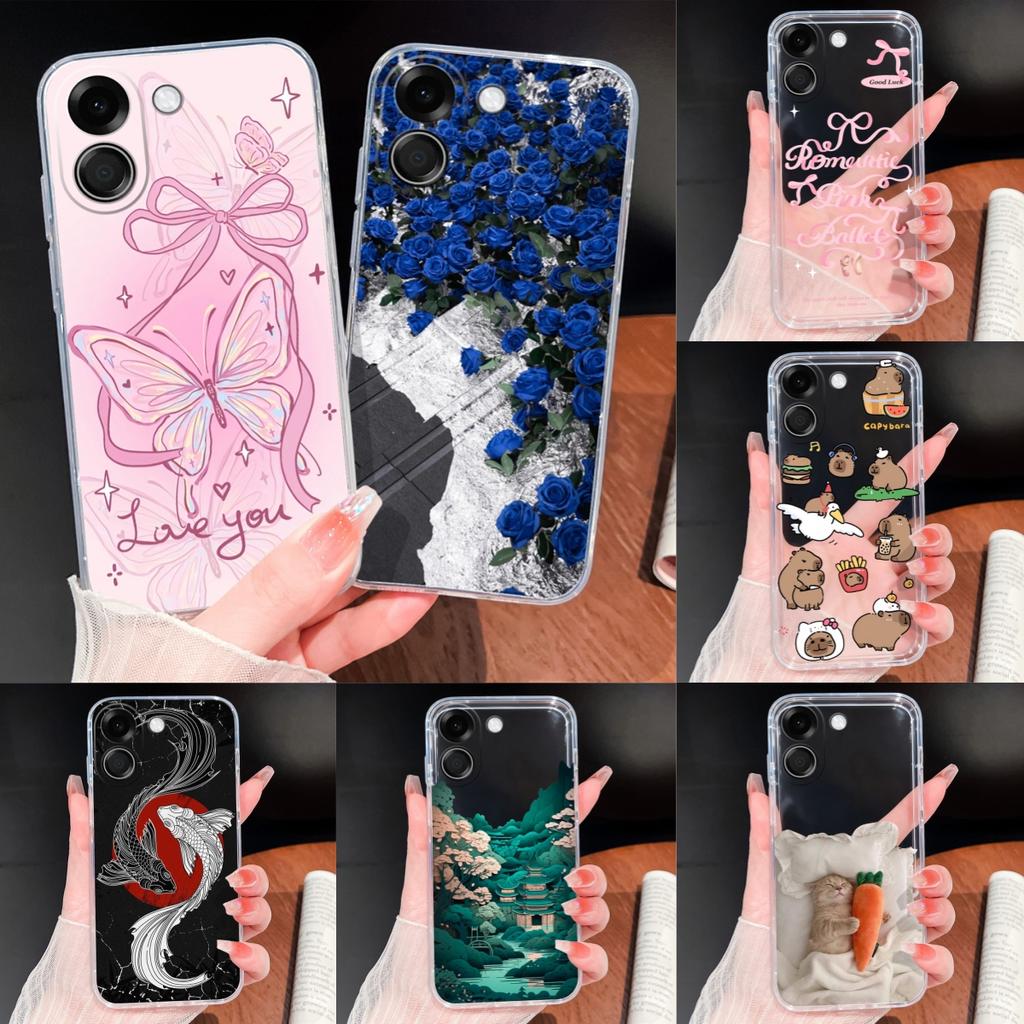For Poco X8 Pro Max 5G Phone Case Leisure Style Soft Cover Transparent Silicone Funda For Poco X 8 Lightweight Anti Drop Bumper