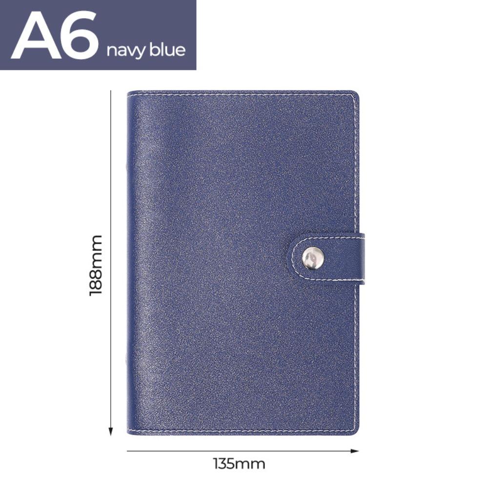 Macaron Money Organizer PU Leather Loose-leaf Notebook Durable Cash Saving Planner  Planner