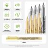 Gold & Silver Soft Tip Metallic Paint Pens for Journals and Events