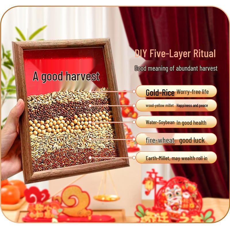 JINGRUIXIANG Five Grains Harvest Photo Frame