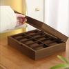 Wooden Watch Display Case Dustproof Glass Lid 4 Slot Compact Watch Storage Box for Women Small Wristwatch Jewelry Storage