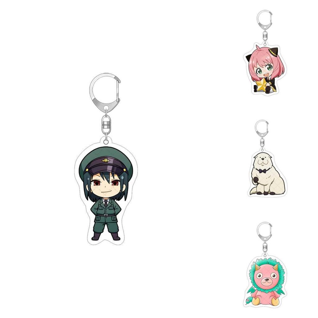 Spy×family Acrylic Keychain Fashionable And Durable Loyor Anya Yor Figure Keychains