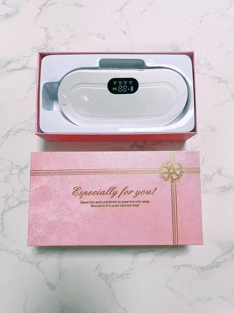 Electric Uterine Warmer & Massager Belt for Menstrual Relief with Vibration Heating, Lumbar Support, and Home Use.