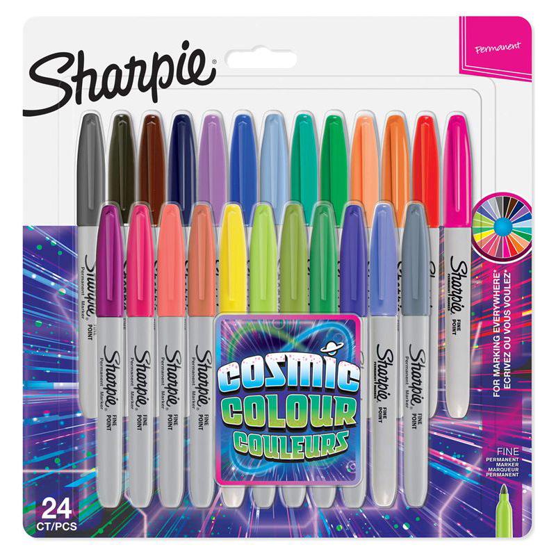 Sharpie Metallic Oil-Based Waterproof Marker Set: Gold, Silver, Black
