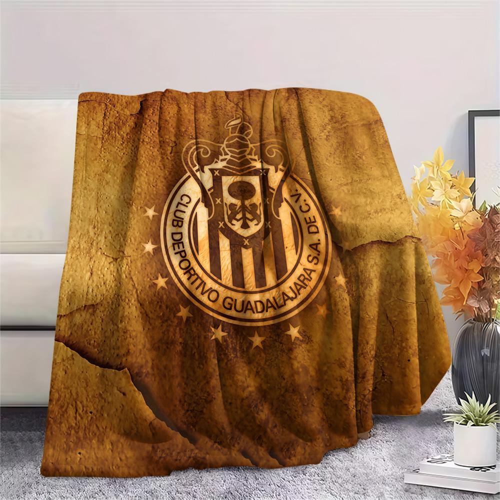 Club Deportivo Guadalajara  Print Flannel Blanket, High quality Comfortable for All Seasons, Home Decor, Warmth and Comfort