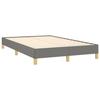 Maison Exclusive - Sommier à lattes de lit avec matelas gris foncé 120x190cm tissu