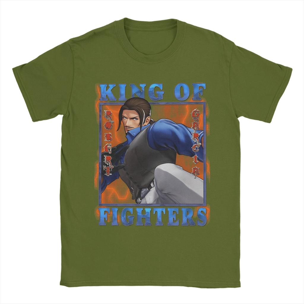 King of Fighters XV - Mightiest Tiger Robert Garcia T Shirt Summer Pure Cotton T-Shirts For Unisex's Tshirt Short-Sleeved Top Tees
