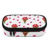 Pen Case Spacious Storage Strong Polyester Fabric Smooth Zipper with Main Compartment Mesh Pocket and Pen Slots for Classroom Use