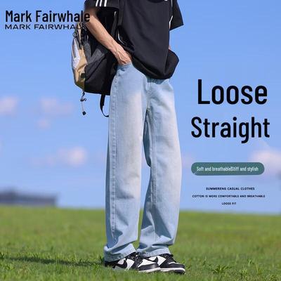 Mark Fairwhale Men's Autumn Loose Straight-Leg Jeans