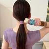 10PCS High Elasticity Durable Hair Tie Korean Style Large Rubber Band High End Fabric Headband Versatile High Ponytail Headband