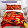 Lamine Yamal Green Spotify Logo Bedding Set,Breathable Bed Linen for Guest Room Decoration,Perfect Housewarming Gift,All Season Duvet Cover with Pillo