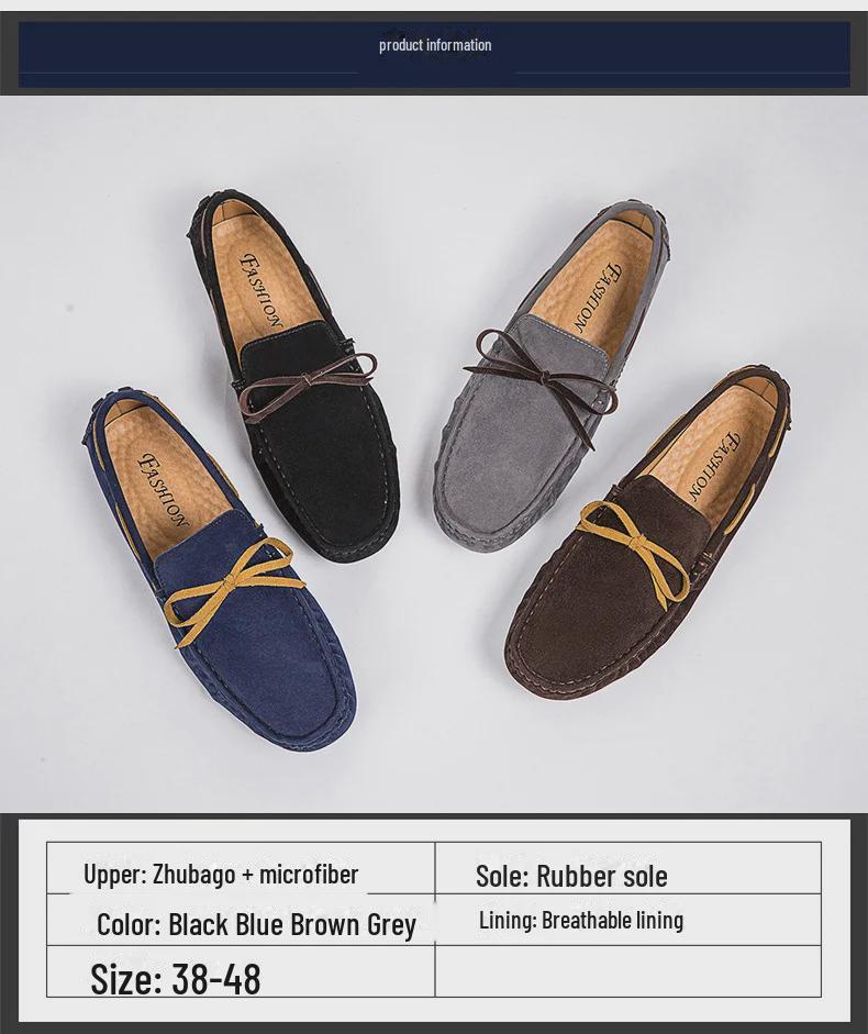 2025 Men's Fashion: Slip-On Casual Toe Shoes - Small to Large Sizes