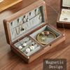 HeMu Solid Wood Jewelry Box Black Walnut Jewelry Box Jewelry Box Solid Wood Retro Storage Box Jewelry Box Wood Black Walnut Box