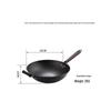 Luchuan Old-Fashioned Round & Flat Bottom Cast Iron Non-Stick Frying Pan for Gas Stoves