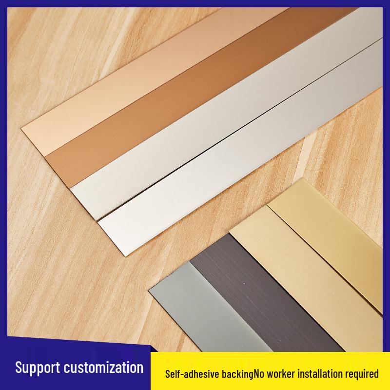Modern Self-Adhesive Stainless Steel Decorative Strip for TV Backgrounds, Ceilings, and Skirting
