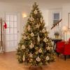 4/8 Stück Weihnachtskugel-Ornamente Gold Hohlstern Anhänger Weihnachtsbaum Hängende Dekoration für Zuhause 2026 Neujahr Navidad Geschenke