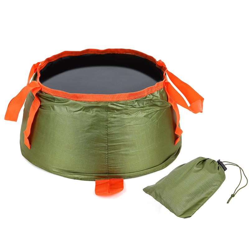 Bacia Portátil Dobrável AYXSEE para Viagem e Acampamento com Saco de Armazenamento