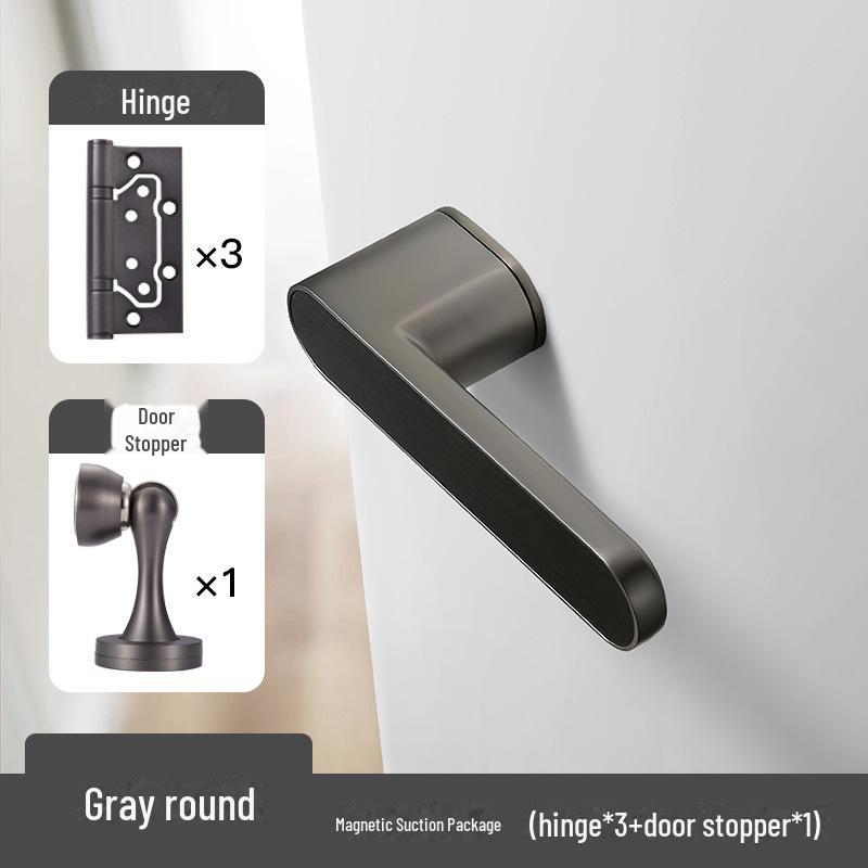 BAGB Italian Minimalist Silent Magnetic Door Lock for Indoor Bedrooms