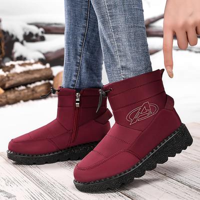 Damen Baumwollschuhe Polyurethan Stiefel High-Top Kältefest Schneestiefel Warm und bequem Baumwollstiefel Gefütterte verdickte Stiefel Damen