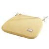 Non Slip Seat Pad with Straps Memory Foam Chair Cushion, Thickened Dining Straps, Soft Velvet Fleece Cushion Non-Slip Backing, Washable for