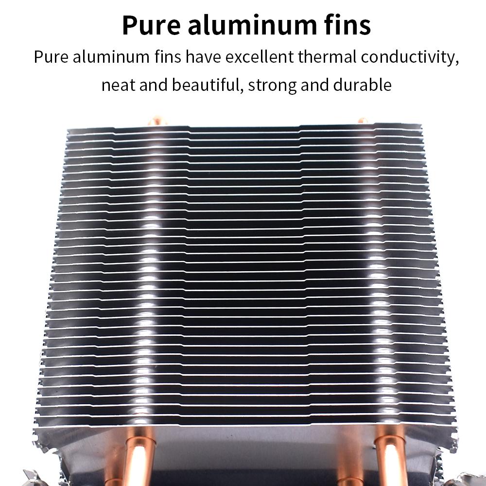 Cheap TISHRIC CPU Cooler Cooling Fan 2 Heat Pipes Quiet Radiator 3 Pin ...