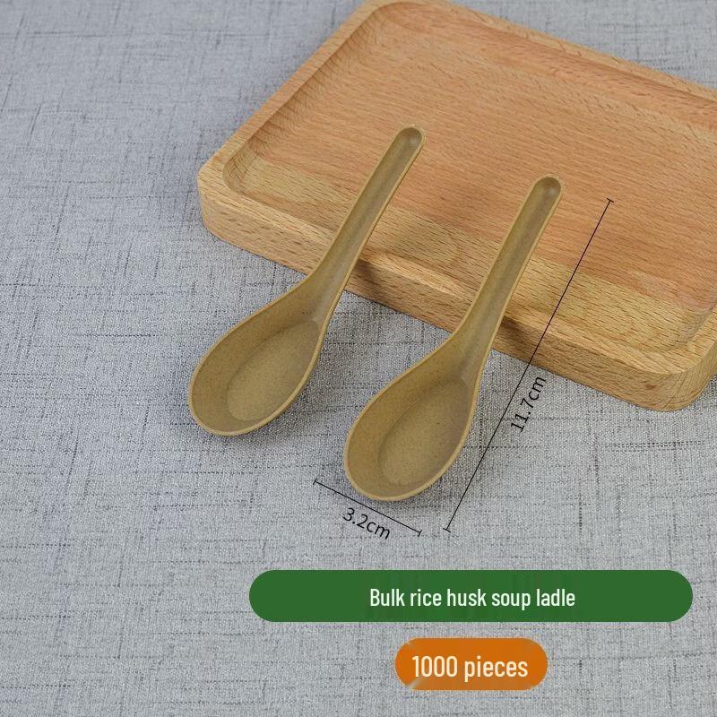 CHULV Starch-Based Disposable Soup Spoons
