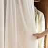 White Self-Adhesive Curtains Velcro Self-Adhesive Privacy Sheer Curtains  Living Room Blinds