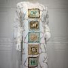 Muslim Women Embroidered Dubai Arabian Loose Dress Eid Robe