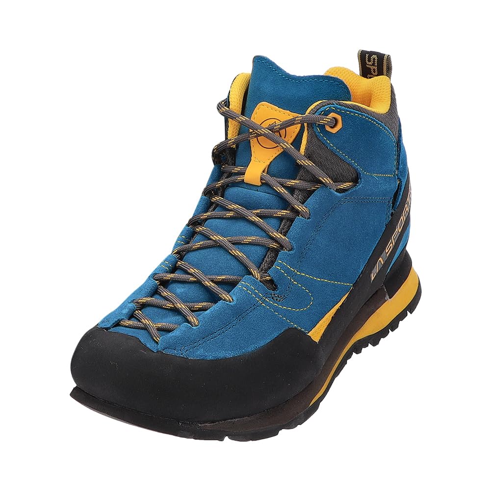 

Boulder X Mid GTX и Треккинг Альпинизм [La Sportiva] Мужская Женская Обувь, Обувь, 17EBY, Синий/Желтый [Б/У]