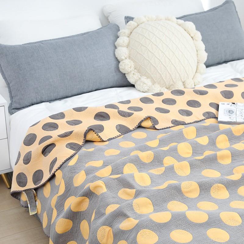 

Хлопково-марлевое муслиновое одеяло, мягкое клетчатое жаккардовое одеяло для взрослых на кровати/диване/самолете/путешествии, покрывало 200x230 см 200cm*230cm