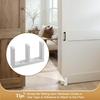 Feekoon 3 Pack Sliding Closet Door Floor Guide, Sliding Door Bottom Hardware for 1-3/8 Inch Thick Doors, Universal Adjustable Height Sliding Door