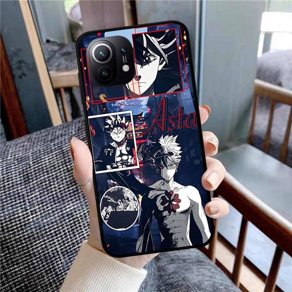 Black Clover Phone Case For Xiaomi Mi 5X 8 9 10 11 12 Lite Pro 10T PocoX3pro PocoM3 Note 10 Pro Lite
