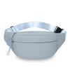 Fashion Solid Color Waist Bag Waterproof Double Layer Chest Bag Double Pocket Shoulder Bag Travel
