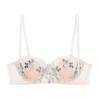 Französisches Sexy Spitzen-Dessous-Set, Atmungsaktives Minimizer-BH-Set mit Hasenohren-Cups für Übergroße Frauen mit großem Busen
