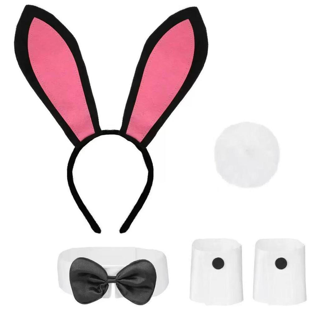 Cross-Border Bunny Ear Headband for Women - Easter & Halloween Party Accessory