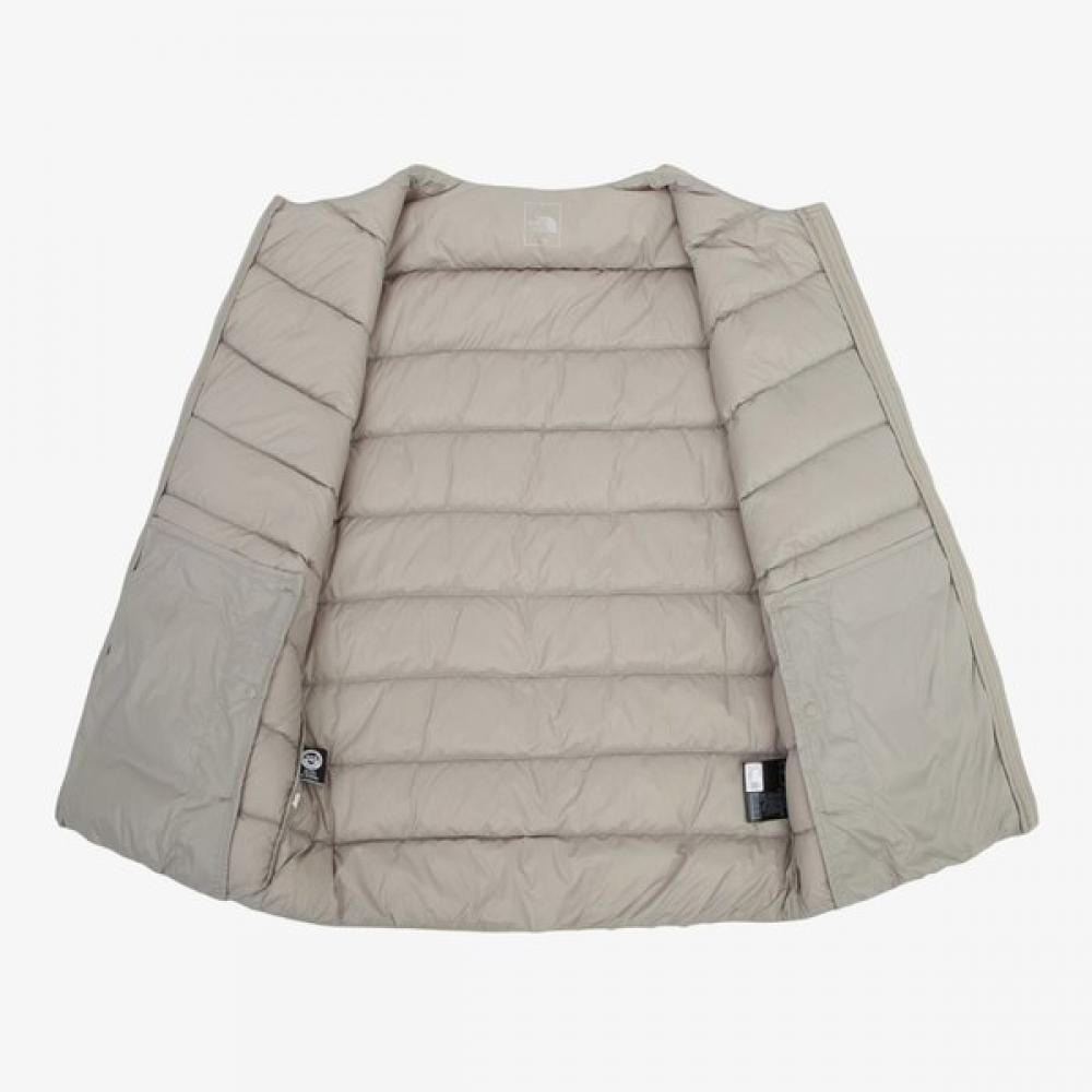 The North Face Nj1dr54c Men S Poplar Down Cardigan grayiSh Beige