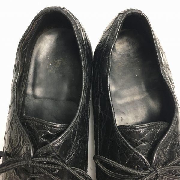1950s60s Rare Vintage Edwin Clapp Embossed U-Tip Shoes Black Size 10 27.528.0(USED)