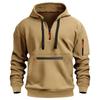 Men's Multi-Zip Pocket Hoodie, European Size, 220g Fabric, Autumn/Winter Style Sweatshirt