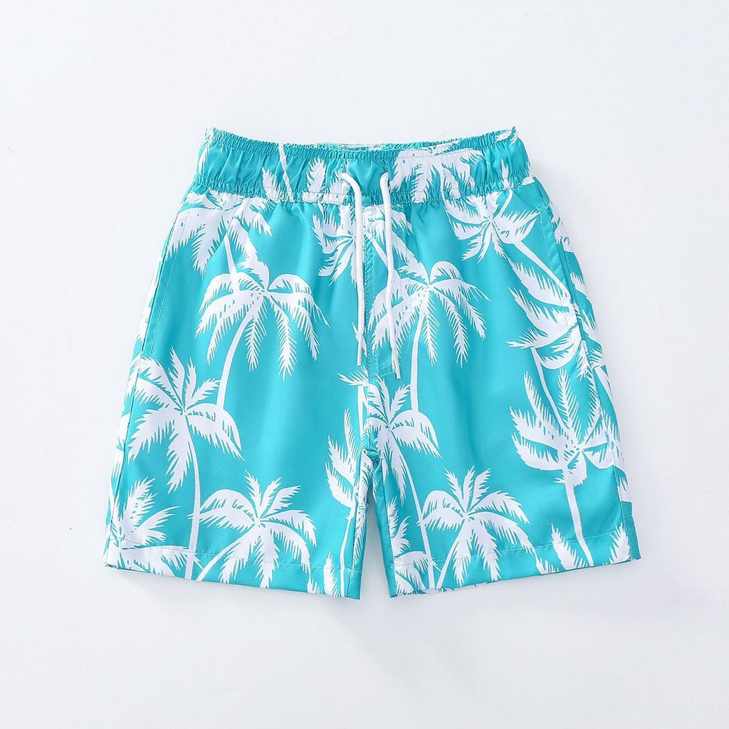 Boys' Swim Trunks - Mesh Lined Drawstring Beach Shorts