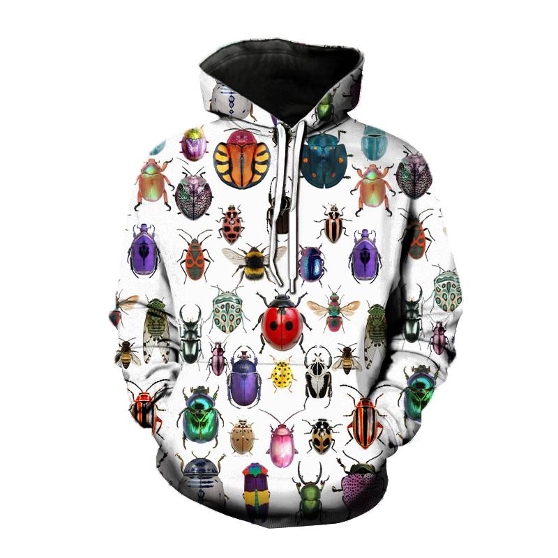 Insect Butterfly 3D Print Hoodies Men Women Hooded Sweatshirts Harajuku Pullover Hip Hop Street Tracksuit Man Coat Clothing