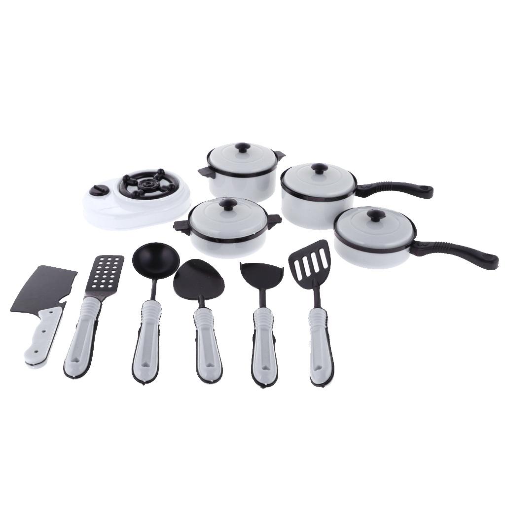 1 Sets Pots and Pans Kitchen Cookware Set for Children Play House Toys Simulation Utensils