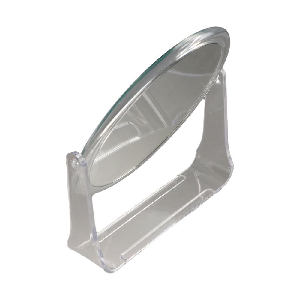 Dobbeltsidig sminkespeil for skrivebord Fleksibelt bordsminkespeil 5x forstørrelsesspeil Bad