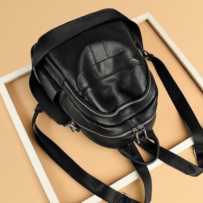 Quarryus Luxus Frauen Aus Echtem Leder Rucksack Weibliche Qualität Rindsleder Rucksack Casual Damen Schulter Tasche Mode Große Kapazität Reise